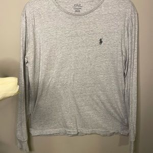 Grey Ralph Lauren polo long sleeve
